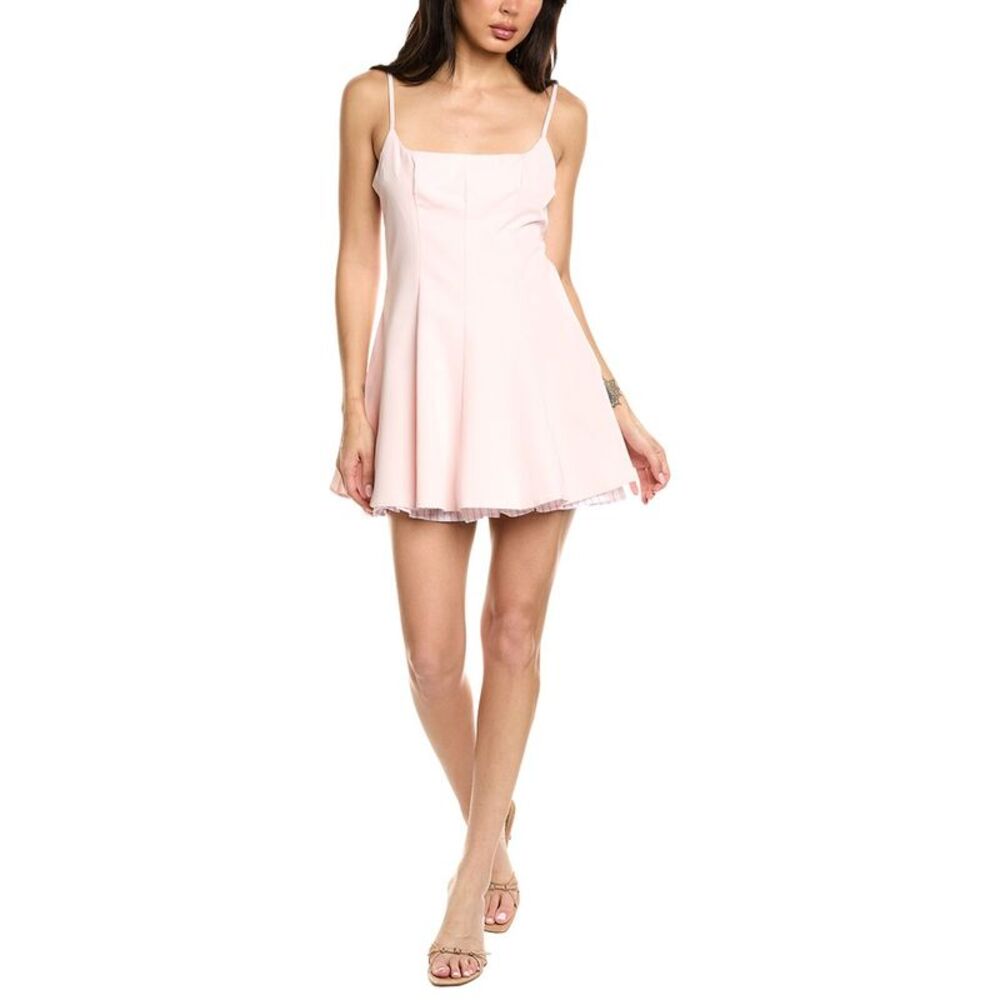 Avantlook Womens Solid Mini Dress, Pink